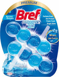 Чистящее средство "Bref Brilliant" Океан для унитаза, гелевые шарики (2х42г)