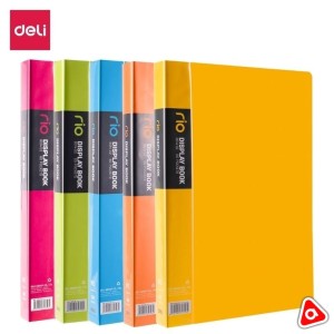 Папка с файлами 60 шт А4+ "DELI Rio" FC, ассорти /В01402