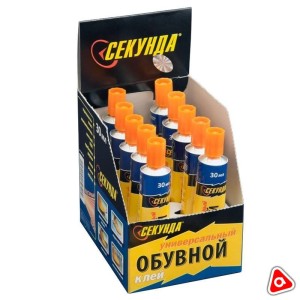 Клей Секунда 30 мл обувной универсальный / 403-233