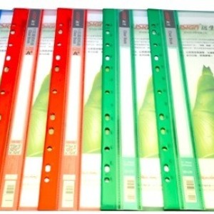 Папка с файлами перфор. 10 шт USIGN / "Clear Book" синяя