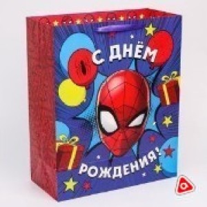 Пакет подарочный Человек-паук 40х49х19см/4628819