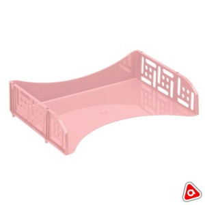 Лоток горизонт с широкой загрузкой Стамм FIELD розовый ЛТ842
