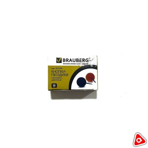 Декоративные гвозди цветные BRAUBERG 221550 силовые 50 шт в пачке