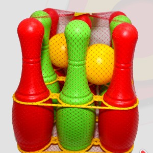 Игра Боулинг кегли набор "ATOYS" 10 кеглей и 2 шара / 078