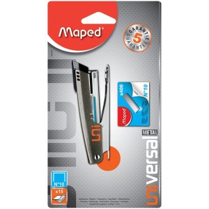 Степлер №10 MAPED "Universal" на 15 л, скобы в комплекте /5004