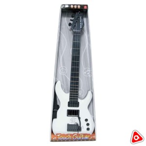 Гитара музыкальная световые эффекты белая 5599В-1