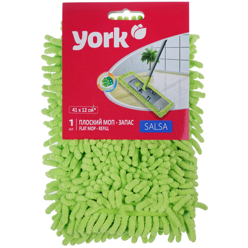 Насадка/микрофибра с ворсом запасная для швабры "YORK"/081310/38,8х9см