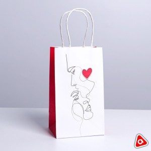 Пакет подарочный 12х21х9см/0707