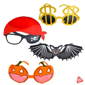 Очки на Хэллоуин ( мышь,тыква,доллар,пират)