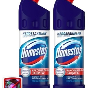 Гель для чистки унитазов GRASS "DOS-GEL", "Белее белого", 1000 мл /кор 8 шт
