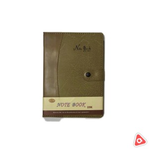 Блокнот кожзам №25К XN-5905 корич./черн А5 с ручкой