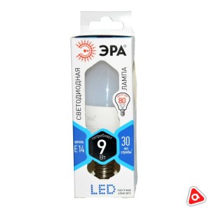 Лампочка для светильника Эра LED B35-9W-840-E14 (диодная свеча тонкий цоколь) / 6702