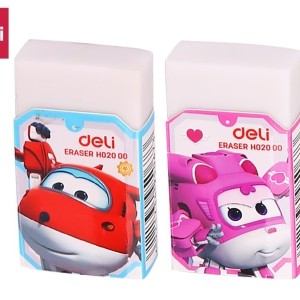 Ластик "DELI" белый 45х45х12 мм /н02000 /уп 36 шт