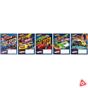 Тетрадь 12л А5 в линию "HotWheels"