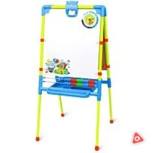 Мольберт - доска двусторонняя, голубой, регулируется по высоте, от 3-х лет / 9146583