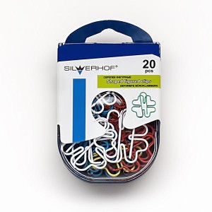 Скрепки фигурные Silwerhof "Ладонь" 20 шт /493001