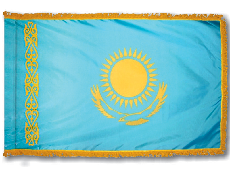 Флаг РК 1*2м (внутренний) с апликацией