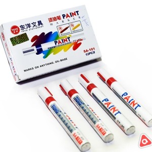 Маркер по металлу TOYO PAINT красный в у/12шт