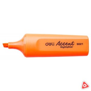 Маркер текстовой "DELI" Accent оранжевый, 621 /уп 10 шт