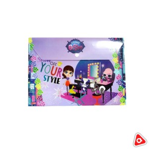 Папка - конверт на кнопке А4 Littlest Pet Shop LPCB-US1-PLB-EN15