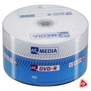 DVD-R диск MyMEDIA 120 мин 4,7ГБ в упаковке 50 шт / 69200