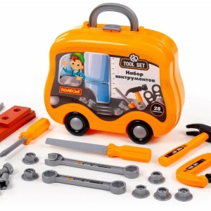 Набор инструментов "Полесье"№30 (28 элементов) (в чемоданчике на колёсиках) /92416
