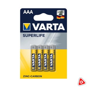 Батарея Varta Super Heavy Duty ААА мизинчиковые /уп 4 шт /2003