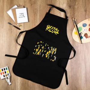 Фартук для художников Климт непромокаемый черный 85х90см/28641