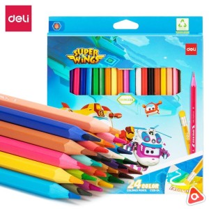 Карандаши 24 цв "DELI" Super Wings /С126-24
