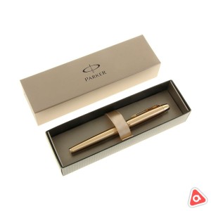 Ручка PARKER IM Metal Gold S0811700 шариковая черный стержень