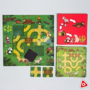 Игра настольная Маша и Медведь, большое путешествие,магнитная игра/2340845