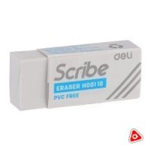 Ластик Deli Scribe белый /Н00210 /уп 30 шт