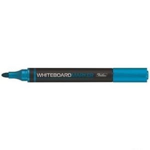 Маркер для доски Hatber-Whiteboard синий закругленный наконечник 2мм /уп 12 шт