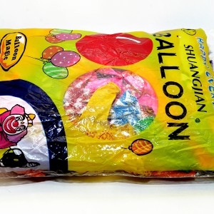 Шарики воздушные гелевые "Super Balloons"круглые красные ШТУЧНО