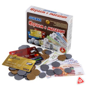 Игра настольная Десятое королевство "Играем в магазин Денежка", картонная коробка /03564