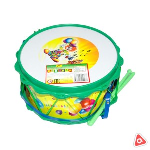 Игрушка музыкальная "Барабан" Друг с апликацией С2-3А