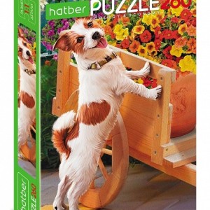 Пазлы А4 "Hatber ECO" "Забавный щенок" 260 элементов