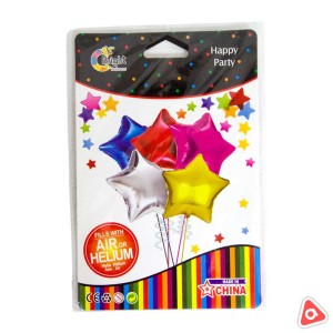 Шарики воздушные "Звезда и Сердце" Bright Balloons